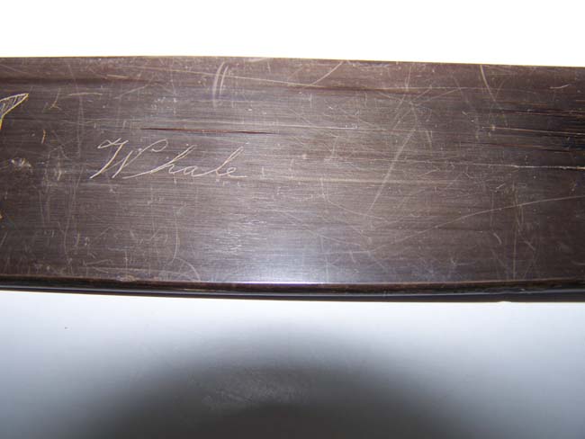 A 19th century ANTIQUE scrimshawed Baleen Corset Busk depicting a Sperm and Right Whale — image 5
